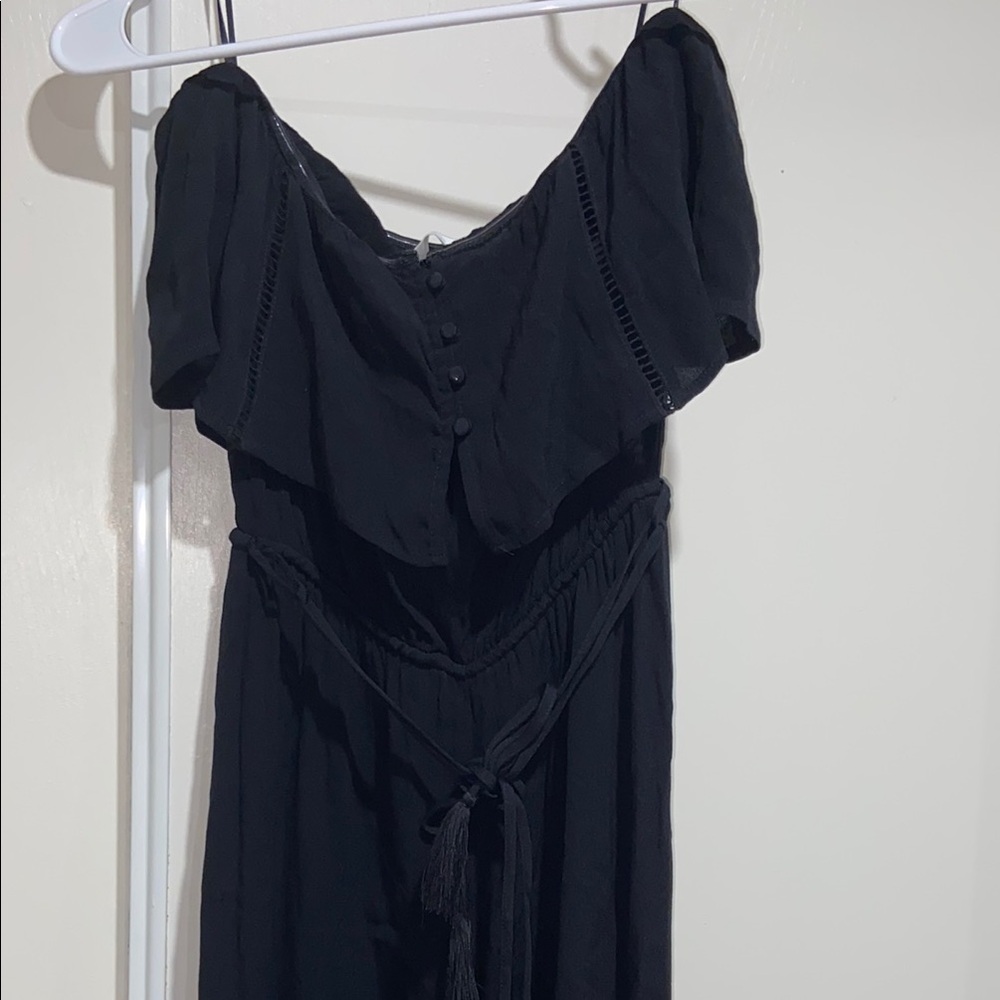 Chic Strapless Black Jumpsuit